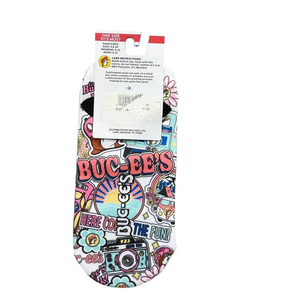 Buc-ee's‎ NEW Socks No Show Womens One Size
